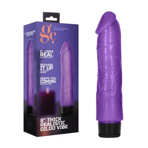 8 Thick Realistic Dildo Vibe Purple