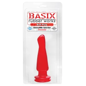 Basix 5in. Butt Plug (Red)