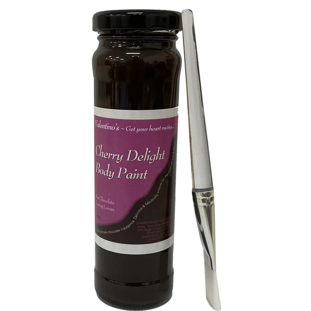 Edible Valentino's Cherry Fudge Kahlua Chocolate Body Paint Oral Sex Lube Kiss