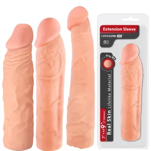 Excellent Power Love Clone RX 7 8 9 10 Penis Extender Sleeve Realistic