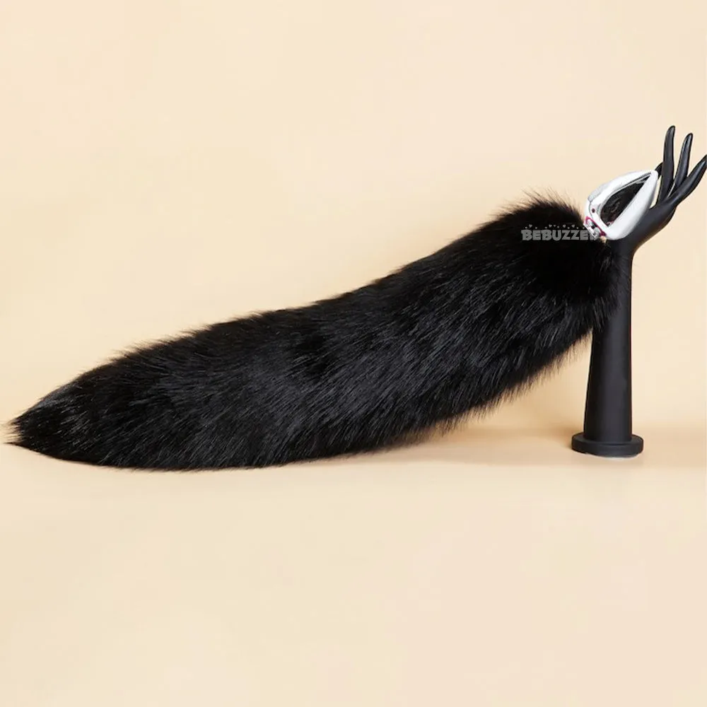 Fox Tail with Stainless Steel Anal Plug