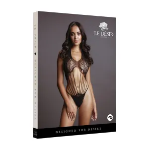 Shot Le Desir Strappy Lace Teddy Black O/s