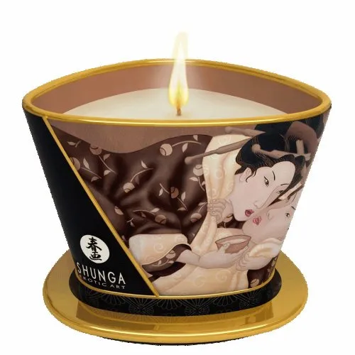 Shunga Massage Candle Excitation - 5.7 oz Intoxicating Chocolate