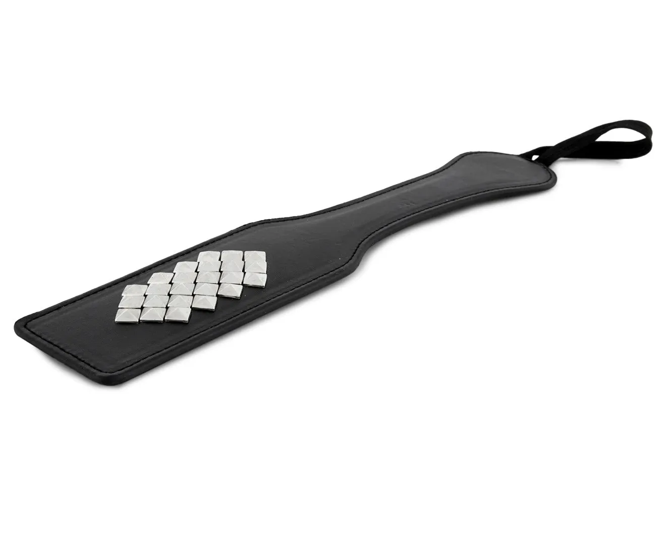 Studded Paddle BDSM Fetish Slapper Whip Bondage Flogger Leather Spank Sex Toy